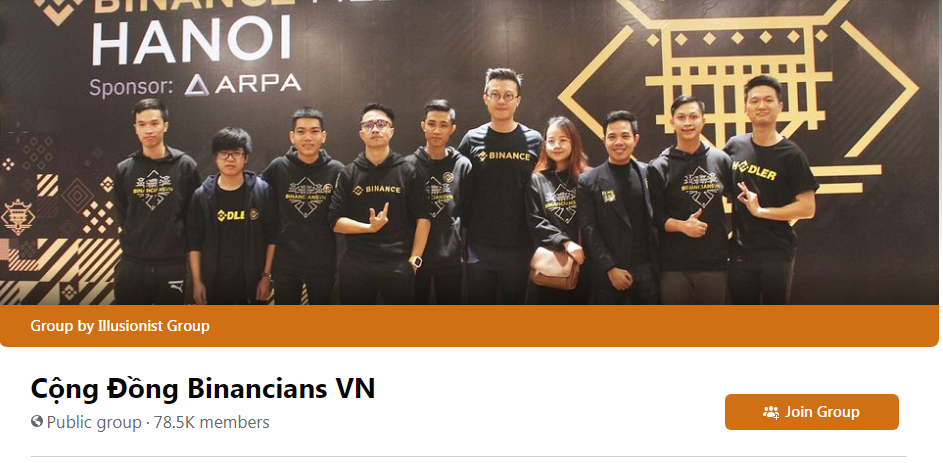 binancians vietnam facebook group members